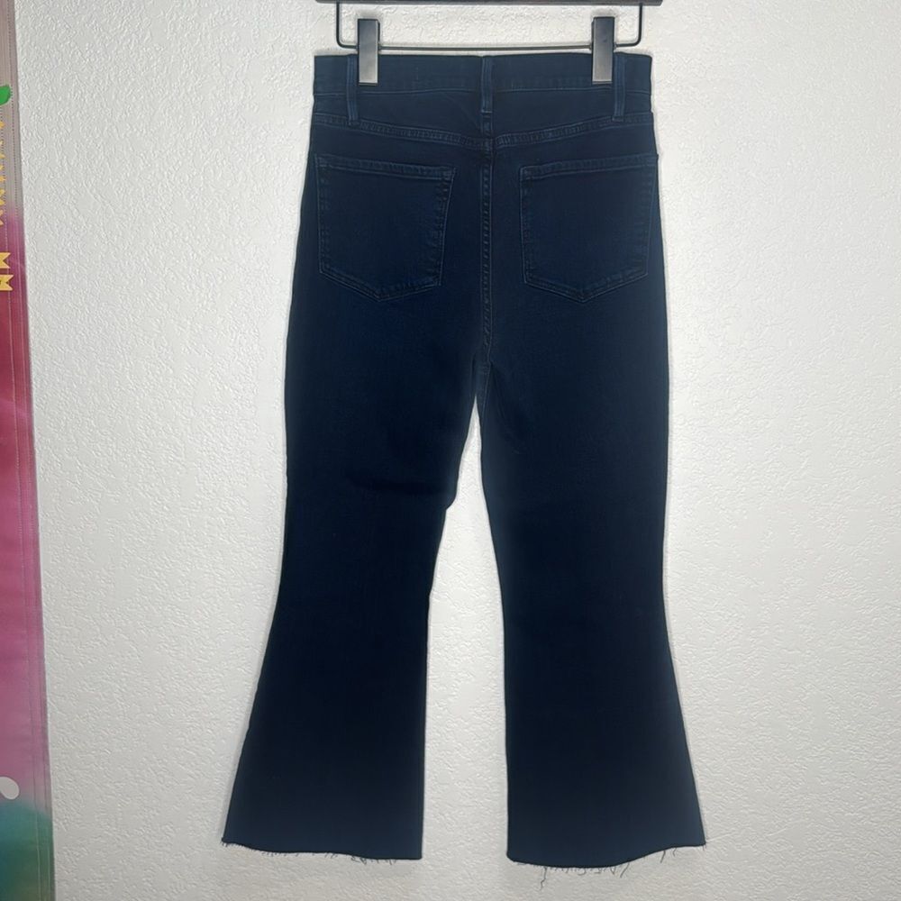 New Frame Denim Le Crop Flare Raw After Jean In Fiona Size 26 - Picture 7 of 16